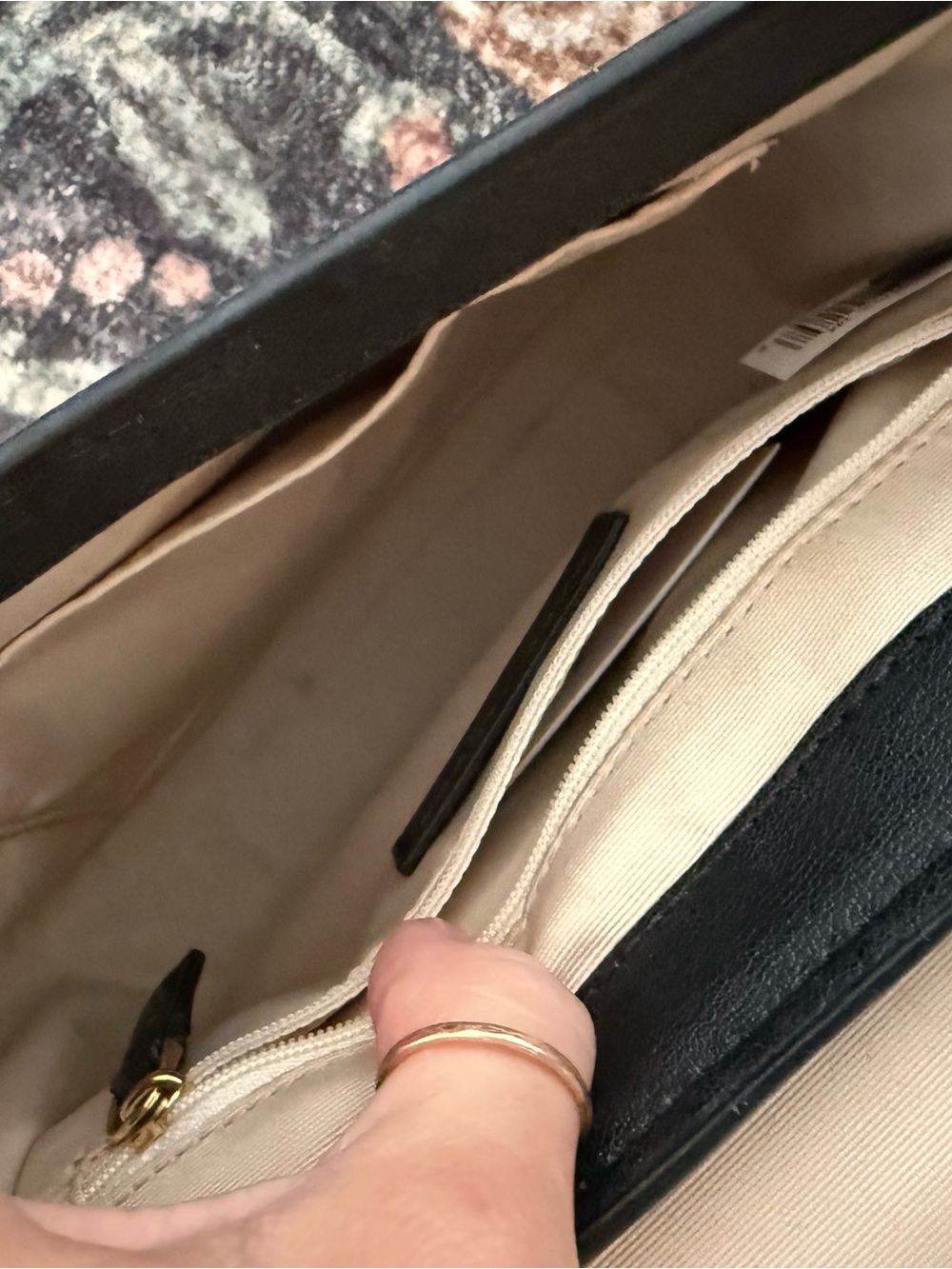 Marc Jacobs Two-Tone Saddle Crossbody in Cognac, Cream & Black - Picture 4 of 4